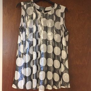 Ultra Sheer Polka Dot blouse